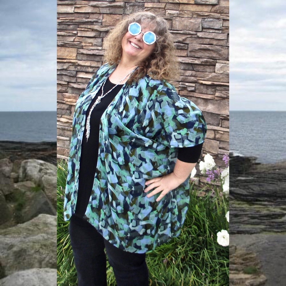 VSA Riwanas Blue Mosaic Jacket